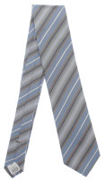 Krawatte Seide 146cm/8cm  gestreift blau braun Schlips...