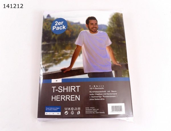 2er Pack T-Shirt, Herren M