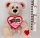 Teddybär für Verliebte 50/35cm braun Plüschbär Plüschtier
