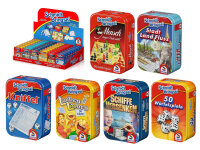 Reisespiel in Metallbox , 6 verschiedene